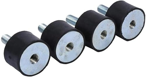 4 Stück M8 Gummipuffer aus Metall, Schwingungsdämpfer M8 30x20 Silentblock M8, Gummilager Gummipuffer für Luftkompressor Dieselmotor (VD30*20 M8*23)