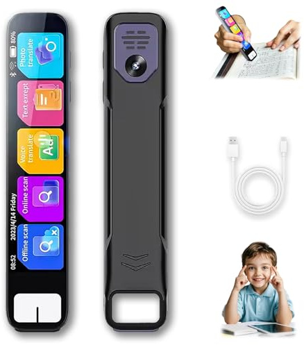 Pen GPT, Scansense AI Scanning Smart Pen Instant Ai Answers, AI Pen Offline Translation (150+ Languages), Instant Ai Answers for Math, History & More, Scan Pen with Voice Recording (1PC)