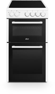 Solt SDOC50WH 50cm Electric Ceramic Double Oven Cooker, 90(59/31) L, Classic White