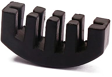 Schwarzer Gummi Geigendämpfer B24 für Leises Üben mit Violine | Leise Lautstärkereduzierung, Einfach der Brücke Montiert, Robustes Material, Schützt vor Kratzern
