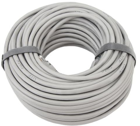 POENVFPO Cable Ethernet Cat6A de 30 Metros, Contactos Chapados en Oro Cable de Red de 1000 M para Transmisión por Computadora, para Redes de Alto Tráfico y Monitoreo de Seguridad