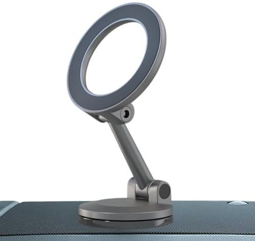 Soporte magnético para teléfono móvil para automóvil, soporte magnético ajustable y plegable para smartphone - Soporte para teléfono móvil para salpicadero de coche | Para diferentes automóviles como