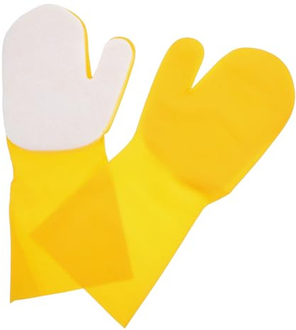 CIMAXIC Cleaning Glove with Sponge 2 Pcs for Dishwashing and General Kitchen Cleaning