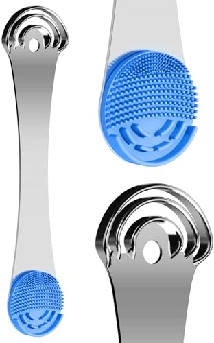 Gratte Langue, Professionnel Brosse Langue Pour Adulte une Haleine Fraiche, Gratte-langues Tongue Scraper Acier Inoxydable