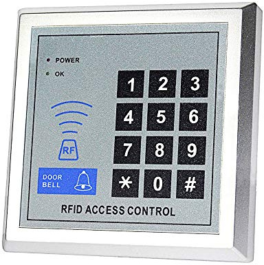 AMAO RFID Codeschloss Türöffner Zutrittskontrollsystem Tastatur 125 kHz EM Kartenleser Standalone Door Entry Access Control System