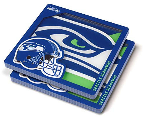 YouTheFan NFL Seattle Seahawks Logo Series Coaster