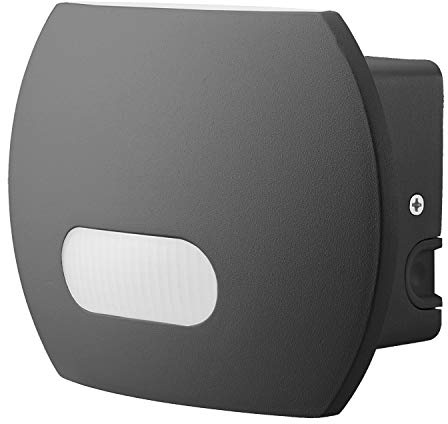 Maclean MCE366 LED vägglampa med PIR rörelsesensor 20 W 1600 lm skymningssensor utomhusvägglampa vägglampa inomhus-/utomhusbelysning IP65 4000 K neutral vit