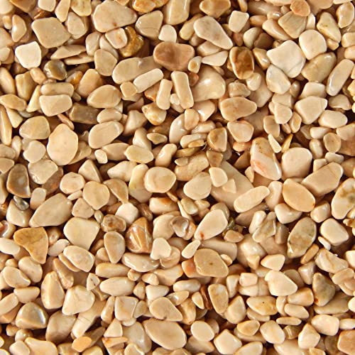 Terralith Steinteppich Marmor Komplett-Set für 1qm - Körnung: fein - 2-4mm mit Reinacrylat Bindemittel - für Wand in natur (bronce)