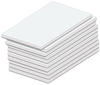 PRICARO Bloc de notas en blanco magnético A7, 10 unidades