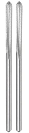 CoCud 2Stk Maschinenfräser Reibahle 3.1mm Durchmesser D4 Genauigkeit M35 Kobalt Schnellstahl Gerade Flöten Fräswerkzeug - (Anwendung: für Drehmaschine)