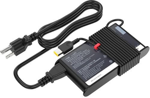 Slim 170W Charger Fit for Lenovo Legion Slim 5 5i Yoga Pro 9i Lenovo ThinkPad P1 P16 IdeaPad Pro 5 Lenovo LOQ ADL170SCC3A 4X20S56697-20V 8.5A ac Adapter Laptop Power Supply