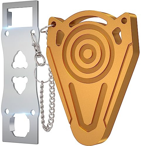 Cerradura de puerta portátil de metal para seguridad de habitación de hotel, cerraduras de puerta de hotel para la seguridad de los viajeros, cerradura de puerta adicional desde el interior, cierres y