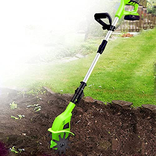 Cultivador eléctrico inalámbrico & Rotavator, cultivador/cultivador eléctrico inalámbrico, profundidad de labranza de 25 cm, manija ajustable, cultivadores escarificadores portátiles