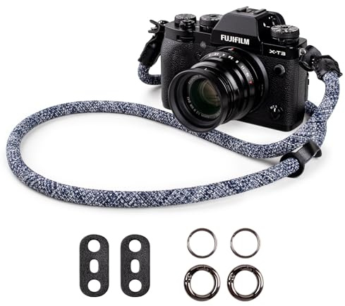 VOVMOEYA Kameragurt Sony Alpha,Kamera Tragegurt aus Seil für Canon EOS Sony A6000 A6400 A7 IV Fujifilm X100V XT5 Nikon Zfc Nackengurt Schultergurt DSLR Kameragurt