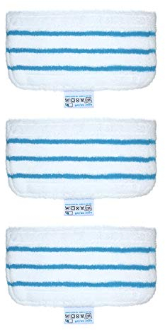 Sunydog 3 Pack Mop Pads Replacement for Black + Decker Steam Mop FSM1610/ FSM1630 Washable Mopping Pad Accessories