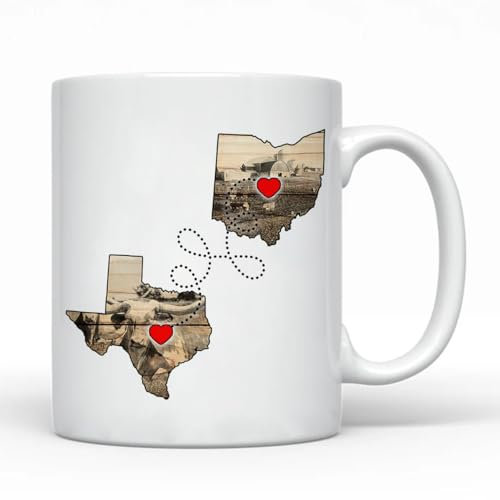 Tazza San Valentino Ohio Tazze da tè Idea Regalo Tazza in Ceramica Personalizzata Tazza di Latte 330Ml per Mamma, Bambini, Ragazze