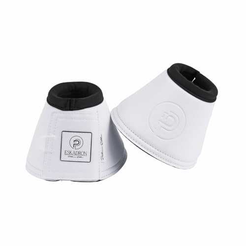 Eskadron Pferde Sprungglocken Faux Leather White Platinum 2024, Größe:M