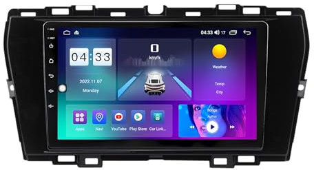 Android 13 Doppio Din 9 Touchscreen Stereo Auto Per SsangYong Tivoli 2019-2021 Con CarPlay Android Auto GPS Navigatore Bluetooth WIFI FM Telecamera Posteriore Comando Del Volante(L2 2+32G)