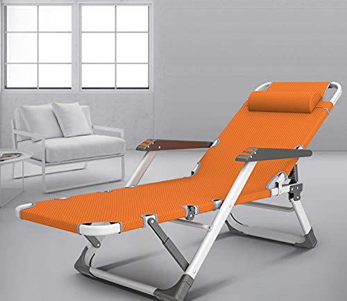 Klappbarer Chaiselongue-Stuhl für den Außenbereich, mit Kissen, Schwerelosigkeit, verstellbare Liegestühle für Büro, Pool, Garten, Campingstuhl, D kleine Überraschung, bequemer Jahrestag innovate