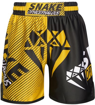 RUNQHUI Muay thailändska boxningsshorts shorts MMA Kick Boxning Combat Short Thai-boxning 3–16 år, Typ D, 9-10 �r