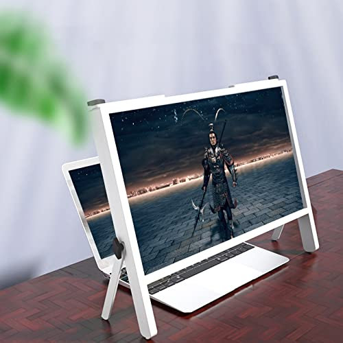 Magnifying Glass,Screen Magnifier 3D 21 Inch Laptop Screen Portable Amplifier Desktop, Compatible with 15/16/17/18/20 Inch Mobile Phone, Tablet, Laptop Screen Magnifier