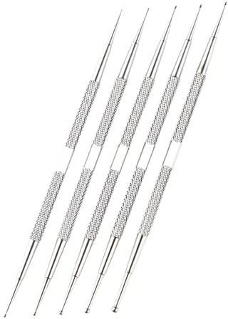 Beaupretty 5pièces Stylo à Ongles Double Embout Outil De Nail Art Pour Salon De Manucure Accessoire De Manucure Pratique Et Facile à Utiliser