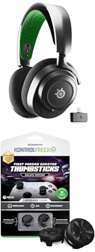 SteelSeries Arctis Nova 7X Wireless Xbox Gaming Headset - 2,4 GHz & Mischbarer Bluetooth-Sound + KontrolFreek FPS Freek Galaxy Black für Xbox One & Xbox Series X Controller - Performance Thumbsticks
