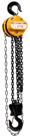 Palan à chaîne Manuel, palan à chaîne 1 Tonne, Ensemble de Tire-chaîne 1000 kg palan à chaîne pour Atelier Garage Usine,Jaune
