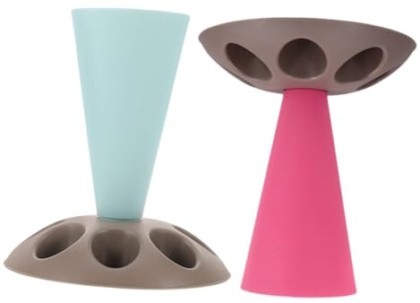 Alipis 2 pièces Support de Poche à Douille Solide avec Emplacements pour Douilles Organisateur de Sacs à Pâtisserie et Accessoires de Décoration de Gâteaux Support Polyvalent Plastique