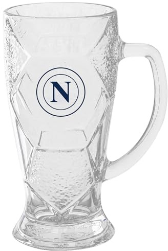 Generico NAPOLI BOCCALE BIRRA 680 ML CON LOGO BLU SCURO VETRO UFFICIALE