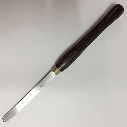 Woodworking Lathe Chisel, Wood Turning Tool with HSS Blade Walnut Handles, Wood Lathe Chisel High Speed Steel Gouge 1 Piece for Beginners, Hobbyists and Professionals,5/8 Shear Scraper