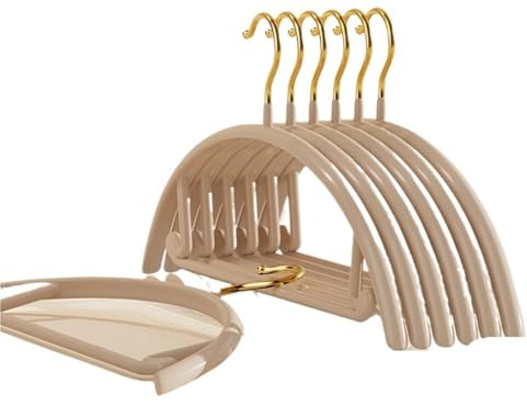 Grucce per abiti Grucce antiscivolo for uso domestico, antitraccia, resistenti e(Color 01,10pcs)