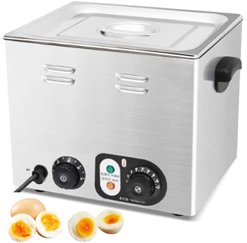Hervidor De Huevos Comercial, 60 Piezas, Eléctrico De Gran Capacidad, Con Control De Temperatura De 30 A 110 °c Y Temporizador, 2600 W, De Acero Inoxidable, Para Restaurantes Y Uso Without-net-basket