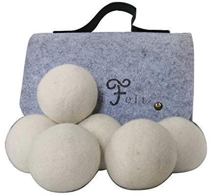 BeFur Sheep Soft Premium Reusable Wool Dryer Balls Pack of 6 Natural Fabric Softener