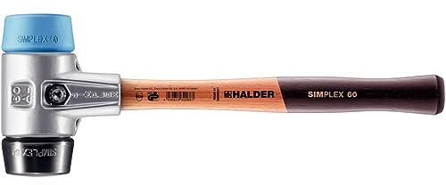Halder 3112060 Simplex TPE-Soft/Rubber Soft-Face Mallet, Multi-Colour, 60 mm