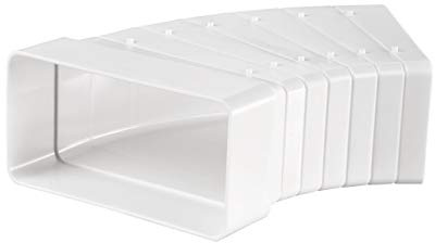 Flachkanal Bogen 45° PVC (horizontal) 204x60mm