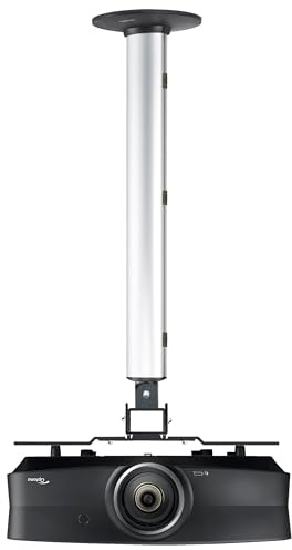 VCM Beamer Deckenhalterung | bis 50 kg | höhenverstellbar 70-125 cm | ausziehbare Projektor Halterung | Universal Deckenhalterung | CPM