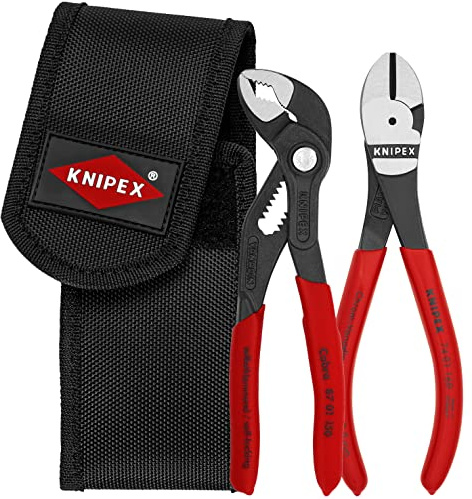 KNIPEX Tools 002072V02 Mini-Zange in Gürteltasche, 2 Stück