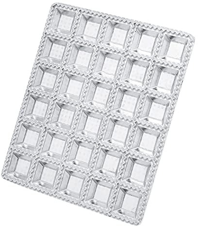 Moule de Ravioli de boulette, Fabricant de Moule de pâtisserie de boulette d'acier Inoxydable pour la Cuisine à la Maison Faisant Cuire Le Fabricant de Ravioli de Mini carrés