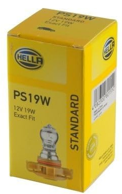 HELLA 8GA 223 569-021 Birne - PS19W - Standard - 12V - 19W - Menge: 1 | Kompatibel mit: AUDI A3, A3 Cabriolet, A3 Sportback, DODGE JOURNEY, FIAT FREEMONT, JAGUAR XF I, LAND ROVER RANGE EVOQUE