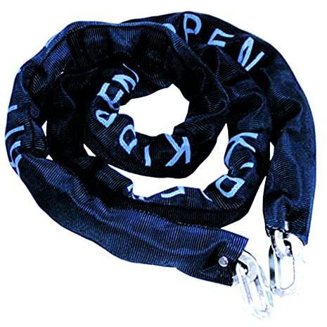 kippen 2008C Chaîne antivol en acier cémenté avec maille carrée. Dimensions : 10 x 1 500 mm