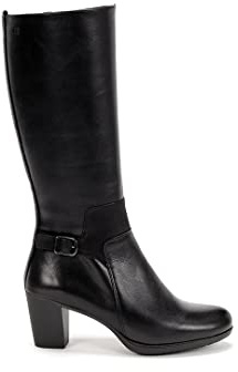 DORKING - Botas Piel Negras caña Alta - Cuero para: Mujer Color: Sugar Nobuck Negro Talla: 40