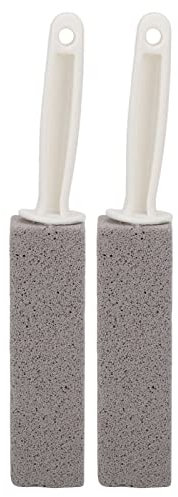 2pcs Bimsstein-Reinigungsbürste,WC-Schüssel-Reiniger Flecken und Hartwasser-Ringentferner mit Ergonomischer Griff für Küche/Bad/Pool/Haushaltsreinigung