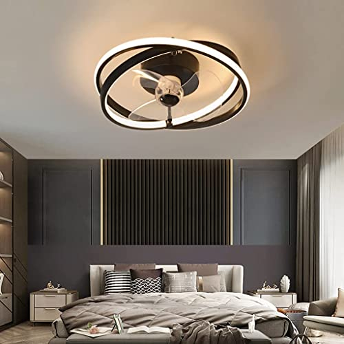 YUPIN Deckenventilator mit beleuchtung led dimmbar fernbedienung leise deckenventilator licht schlafzimmer lounge küche wohnzimmer licht weiß deckenventilator licht 50cm