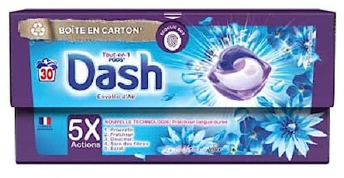 Dash Waschmittel Kapsel Envolée d'Air All in 1 Pods, 30 Kapseln