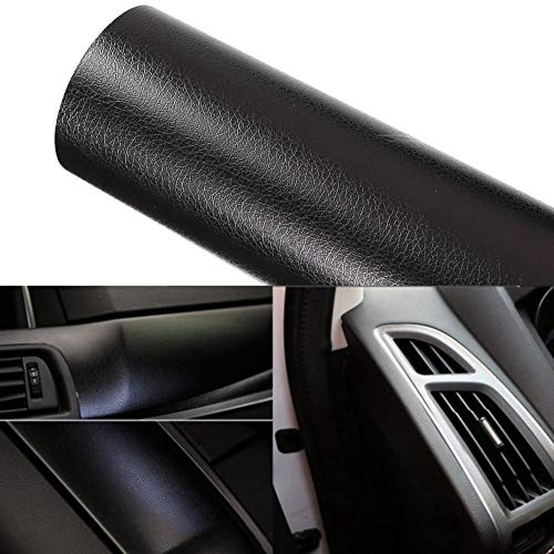Envoltura de Vinilo de Cuero, Envoltura de Vinilo con Apariencia de Cuero, Alerones y Alas Automotrices, Vinilo de Grano de Cuero Etiqueta Interior del Automóvil Decoración