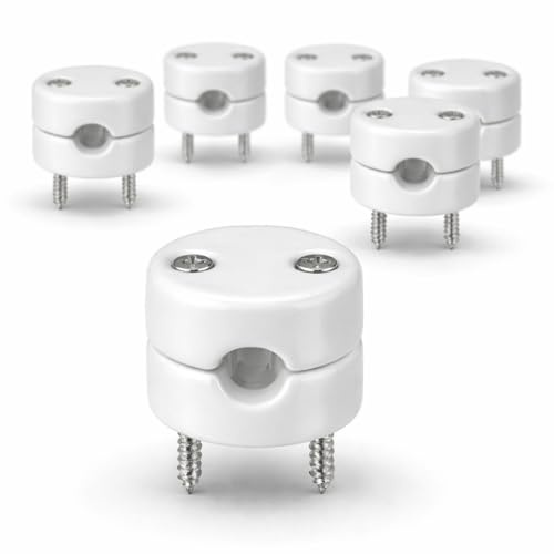 6er Pack, Porzellan Retro Kabelhalter, Kabelführung