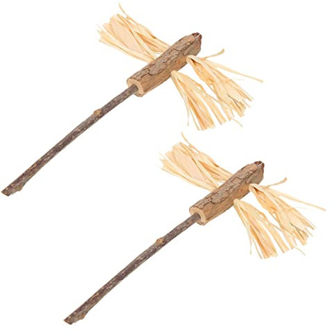 Angoily 2stücke Katzenminze Sticks Für Katzen Interaktives Zahnpflege-Spielzeug Zur Zahnreinigung Und Zahnfleischmassage Natürliches Kauspielzeug Für Gesunde Katzenpflege