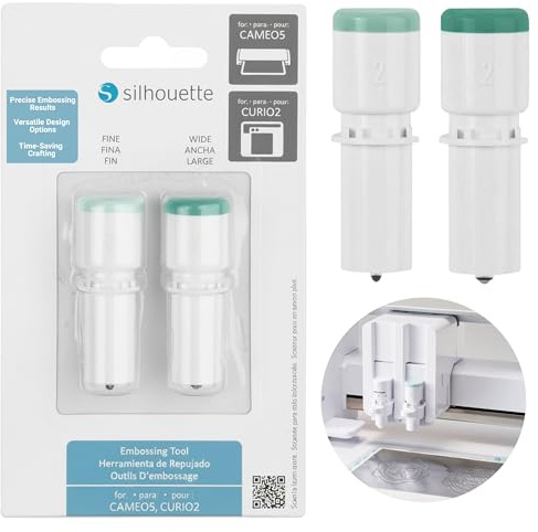 Set mit 2 Prägewerkzeugen für Silhouette Cameo 5 und Silhouette Curio 2