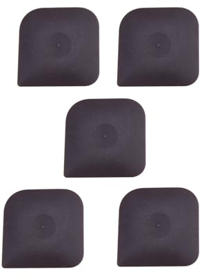 Kripyery Juego de 5 raspadores de ollas y sartenes seguros para agua hirviendo, raspador de sartén, plástico de grado alimenticio, resistente al calor, raspador de limpieza de ollas, herramienta de